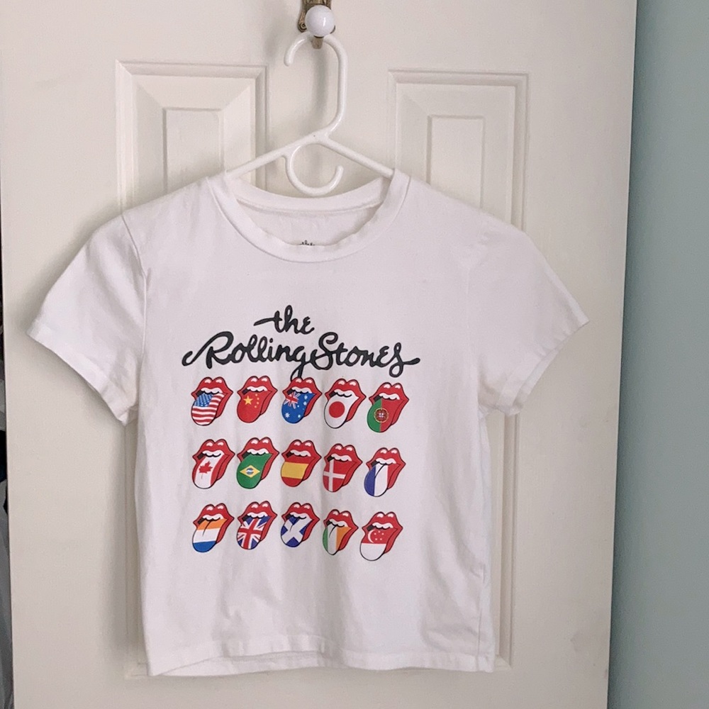 ROLLING STONES COUNTRY FLAG CROP TOP